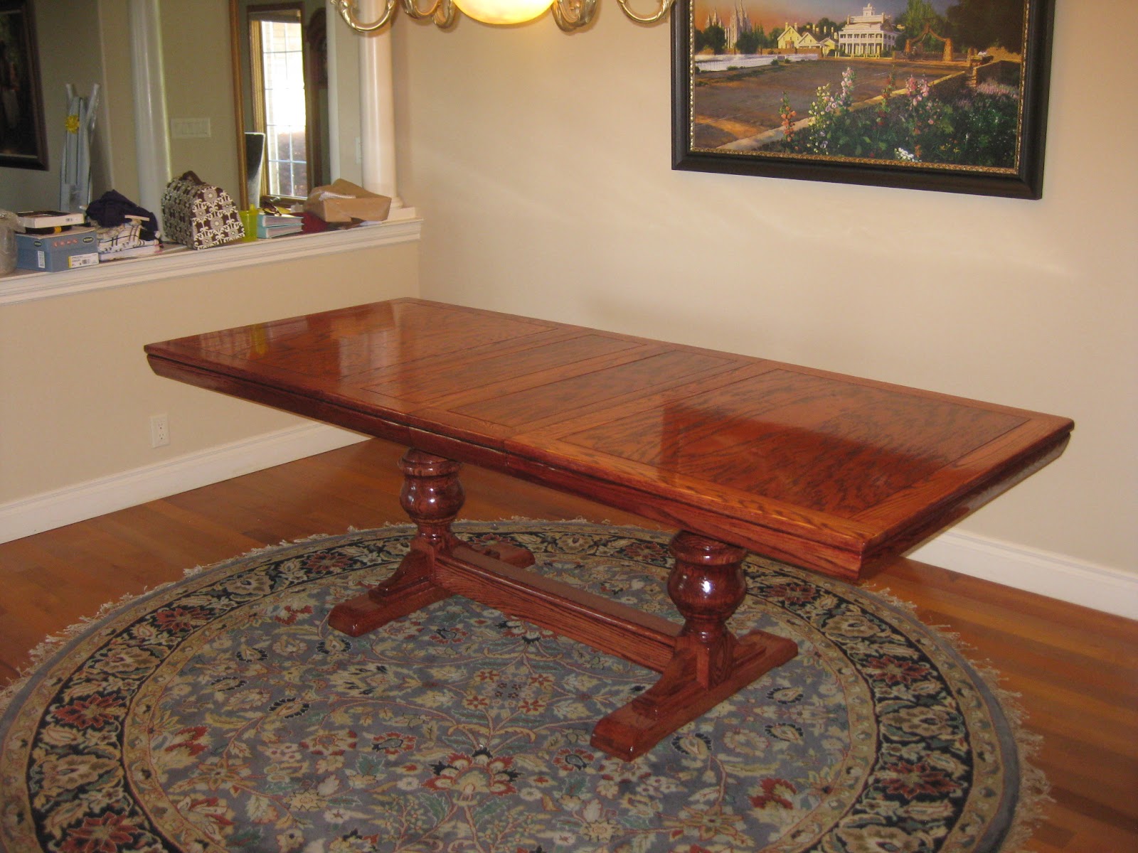 My Wedding Gift To Kim Refinishing A Solid Oak Dining Table Seth   Diningtable14 