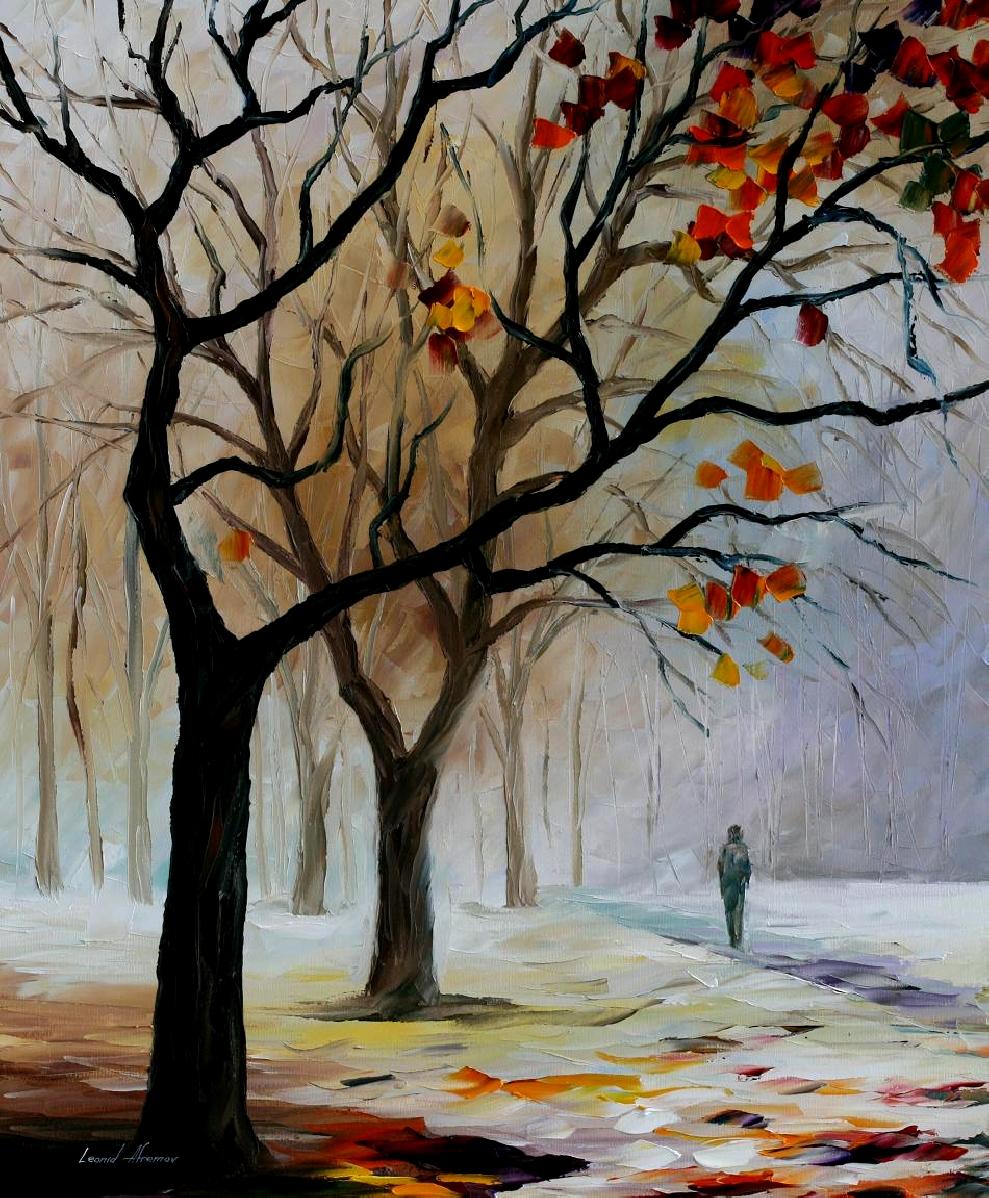 A winter scene by Leonid Afredmov