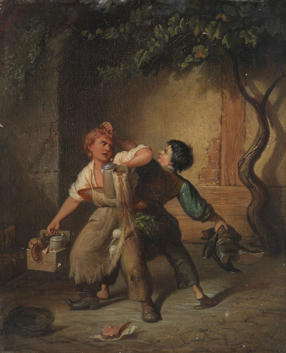 Painting "Die Rache" (The Revenge) by Jakob Emanuel Gaisser