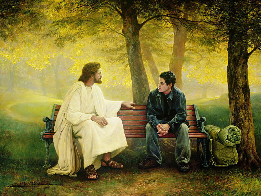 sitting with jesus